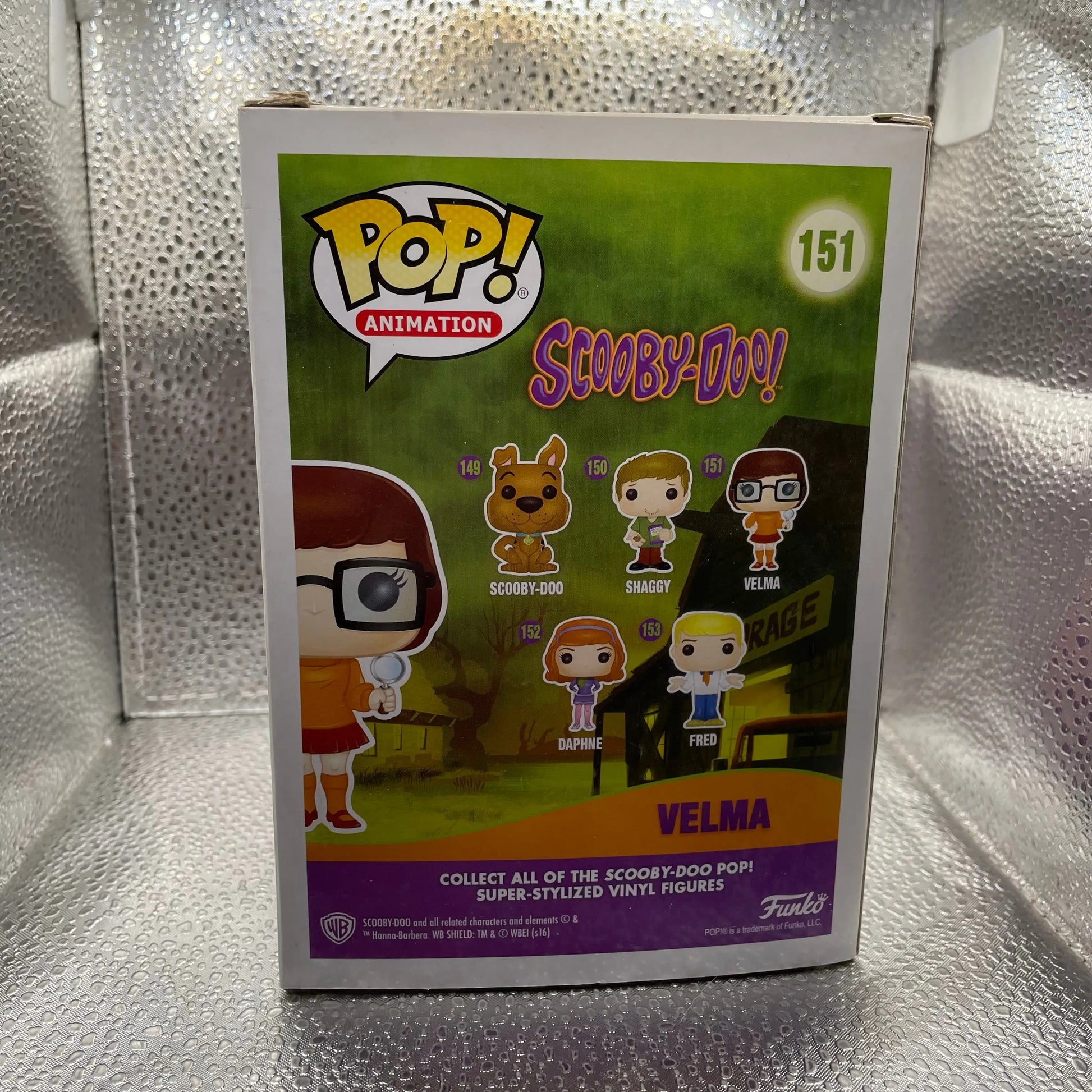 Funko POP! Animation Scooby-Doo Velma Dinkley #151 Vinyl Figure Flawed Box CHECK FRENLY BRICKS - Open 7 Days