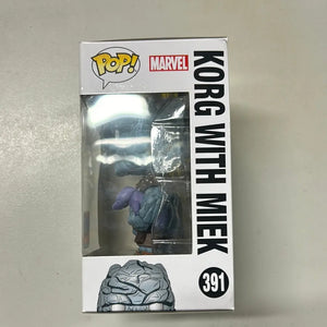 Pop Vinyl #391 Marvel Korg With Miek FRENLY BRICKS - Open 7 Days