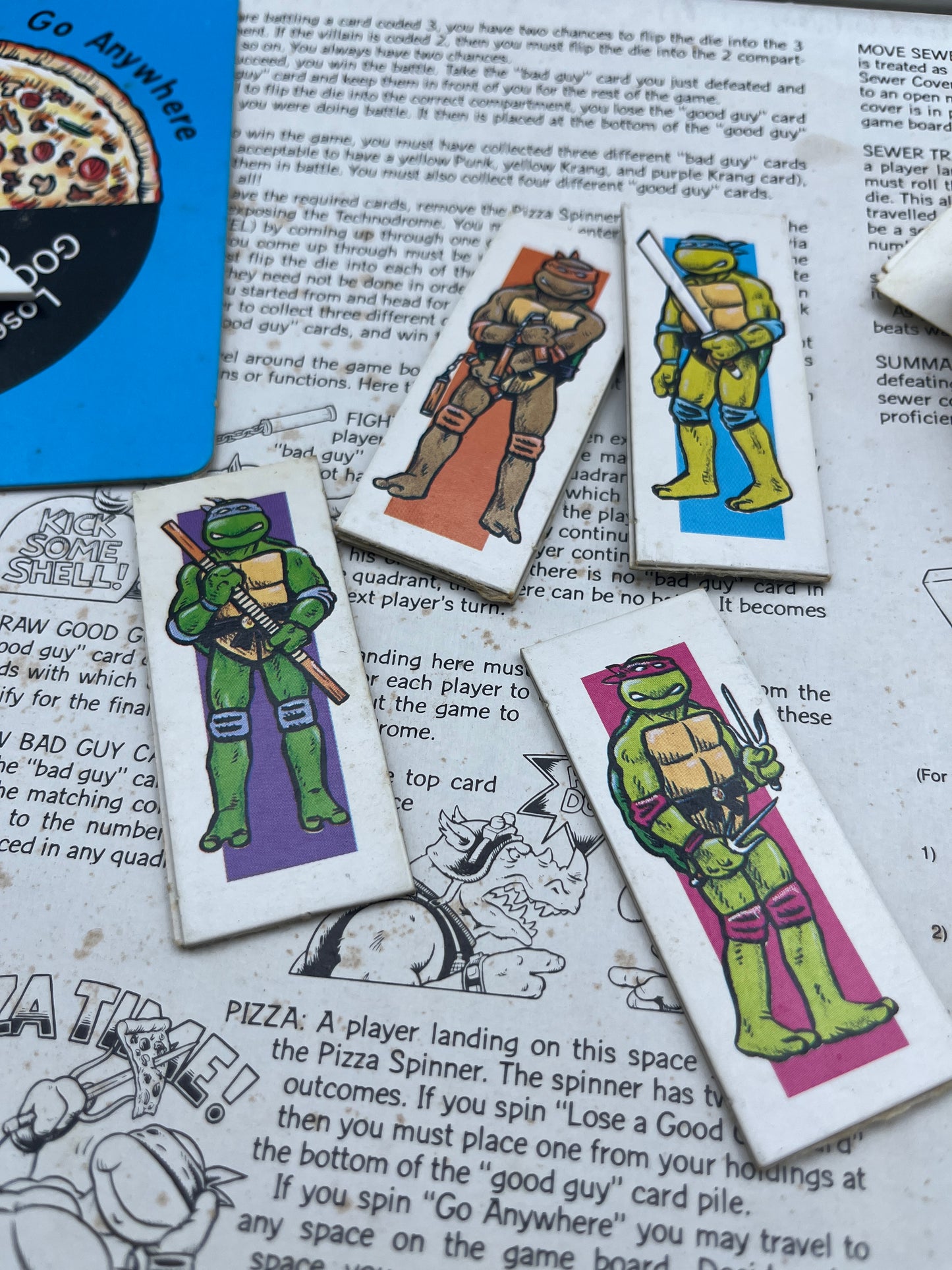 1987 TMNT Teenage Mutant Ninja Turtles Pizza Power Board