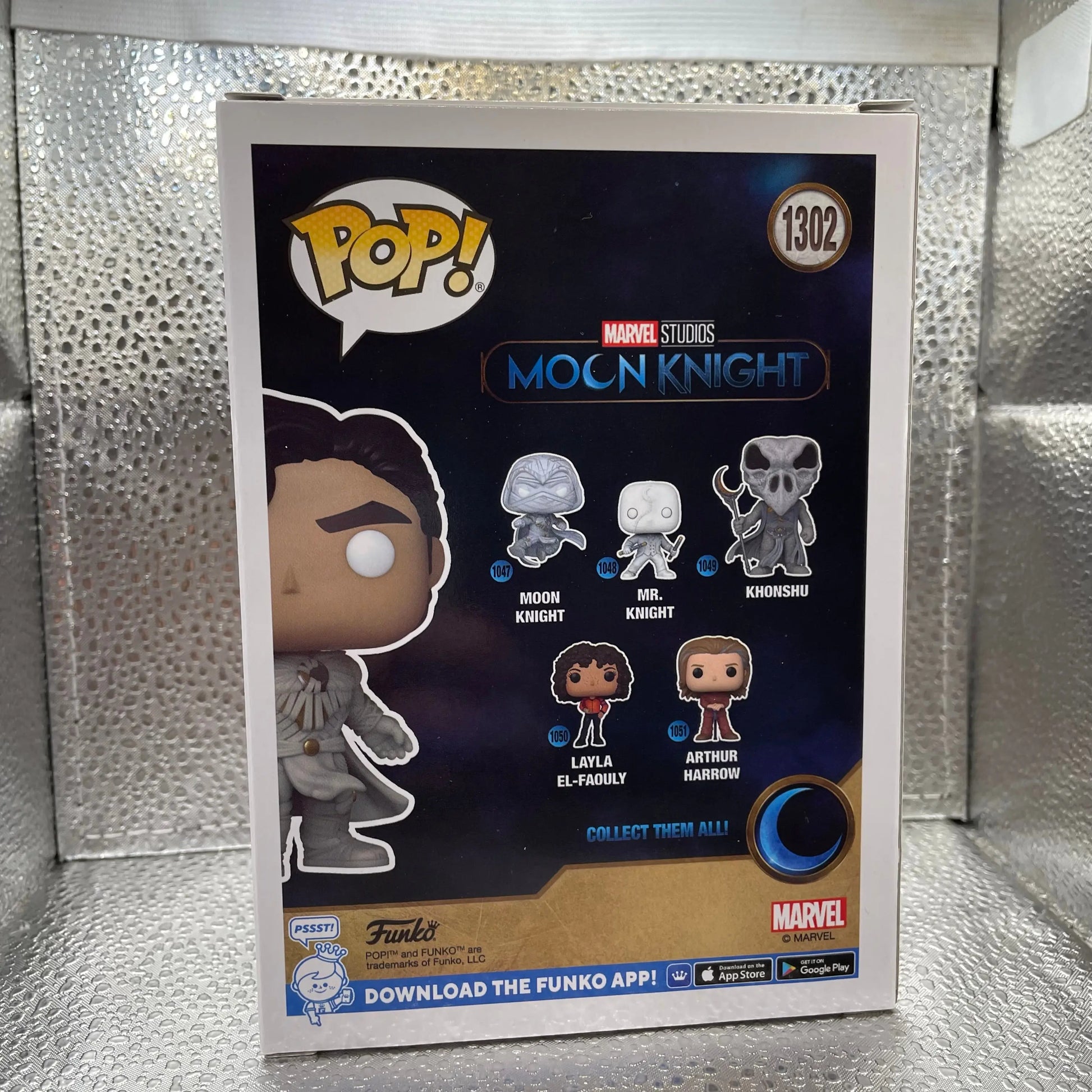 Funko Pop Vinyl Bobblehead Moon Knight 1302 Marvel Collector Corps GITD FRENLY BRICKS - Open 7 Days