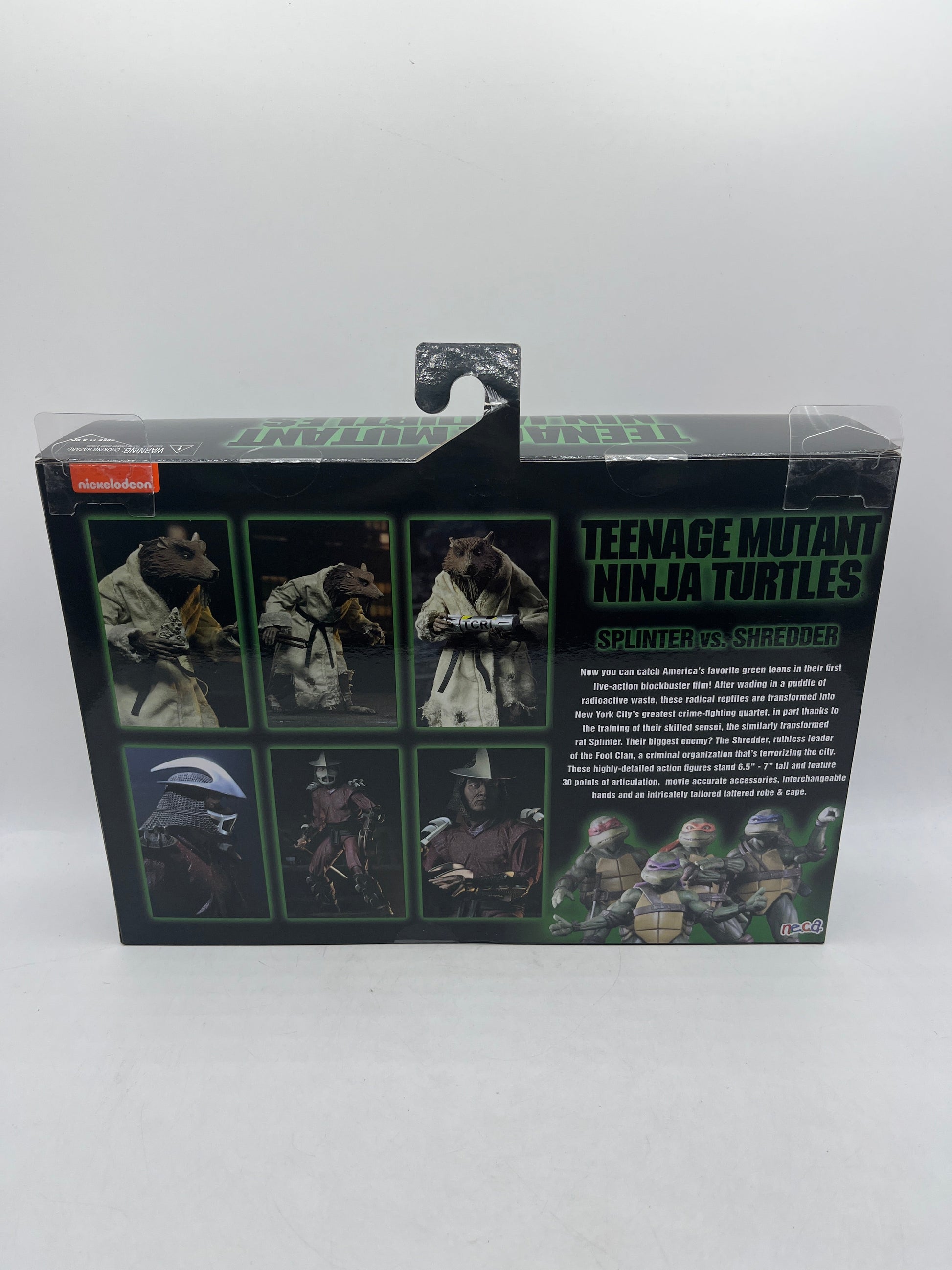 Teenage Mutant Ninja Turtles TMNT Splinter Shredder 2-Pack NECA 7" Figures FRENLY BRICKS - Open 7 Days