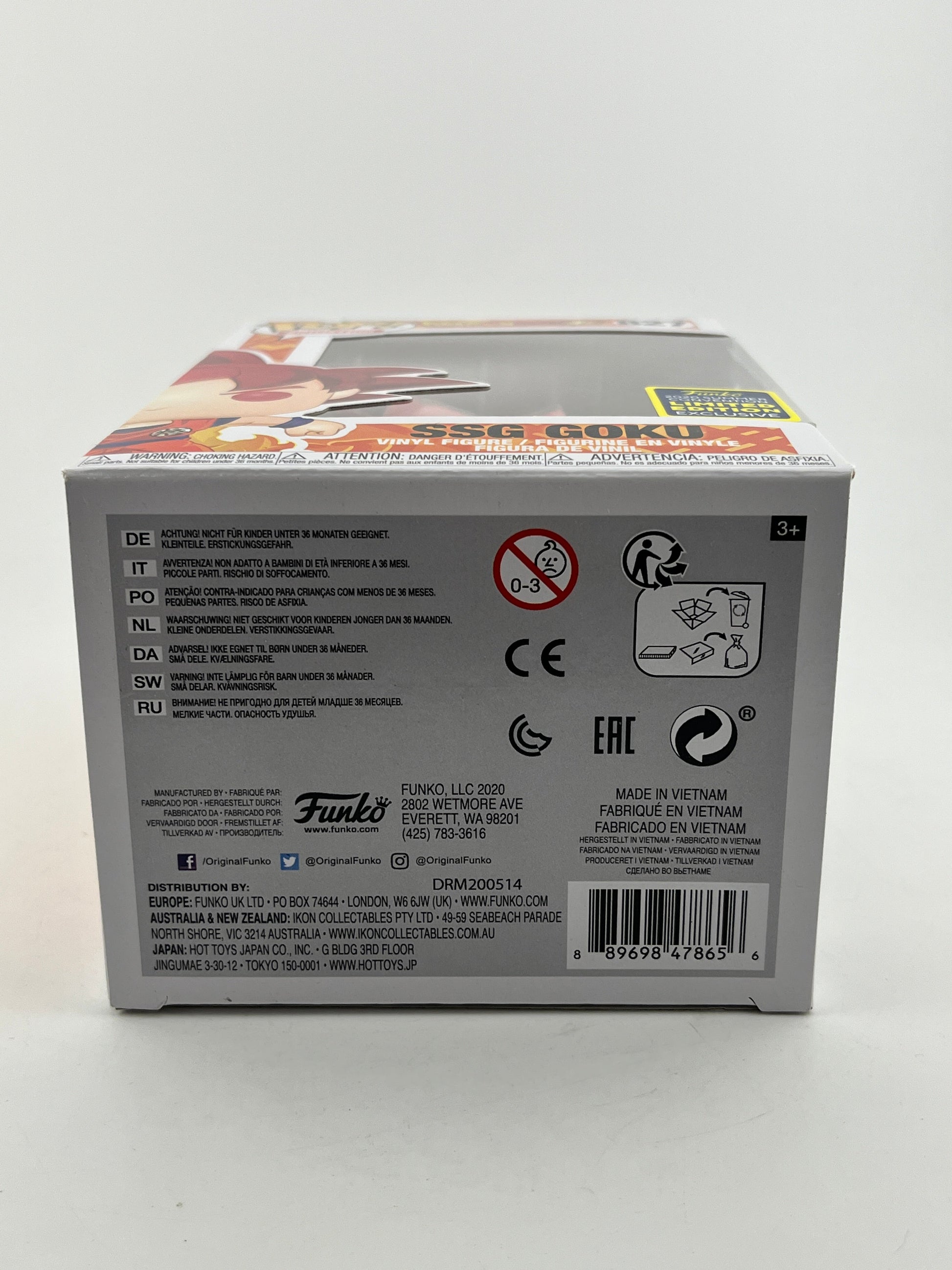 Funko POP! Dragon Ball Super - SSG Goku #827 - 2020 Limited Edition FRENLY BRICKS - Open 7 Days