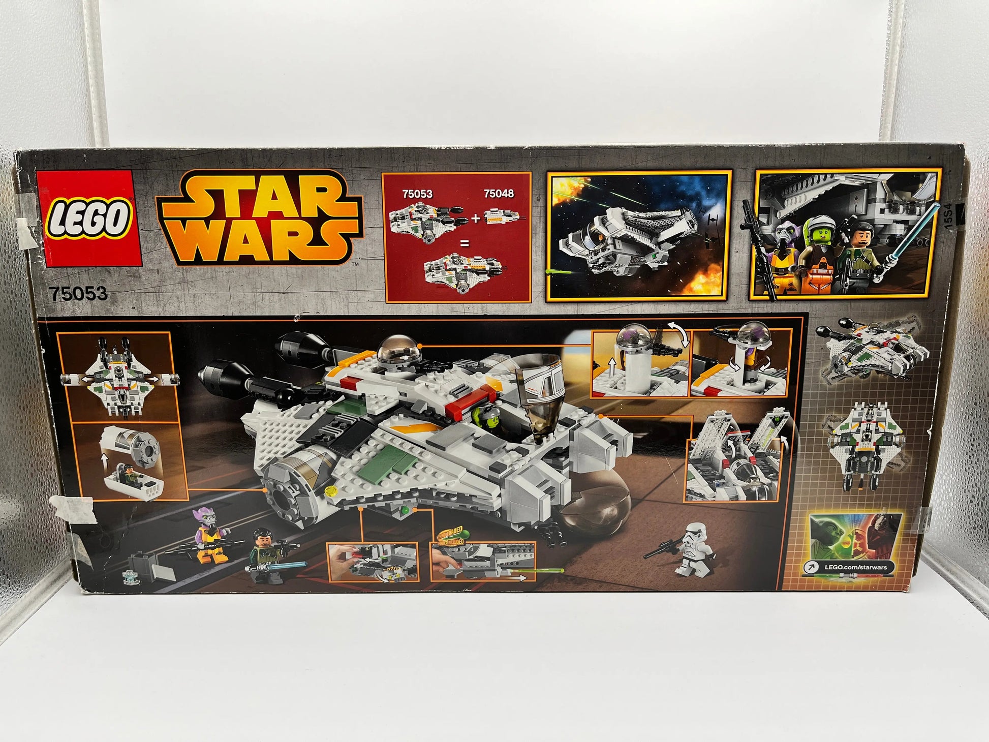 Lego Star Wars Rebels 75053 The Ghost - Not Sealed + 75048 The Phantom - Sealed Black Hair Kanan Jarrus FRENLY BRICKS - Open 7 Days