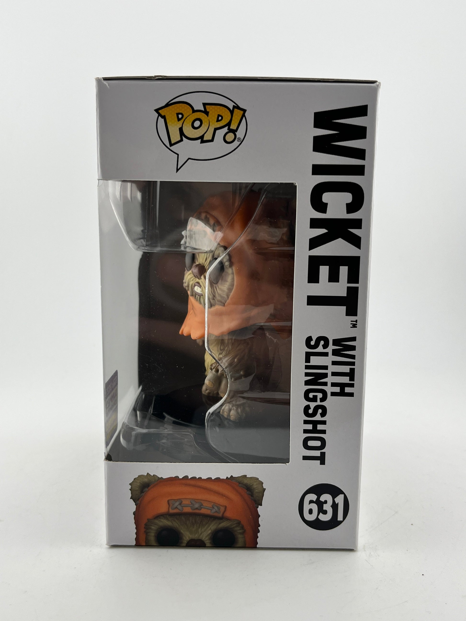 Funko POP! Star Wars - Wicket With Slingshot #631 - 2021 Summer Limited Edition FRENLY BRICKS - Open 7 Days