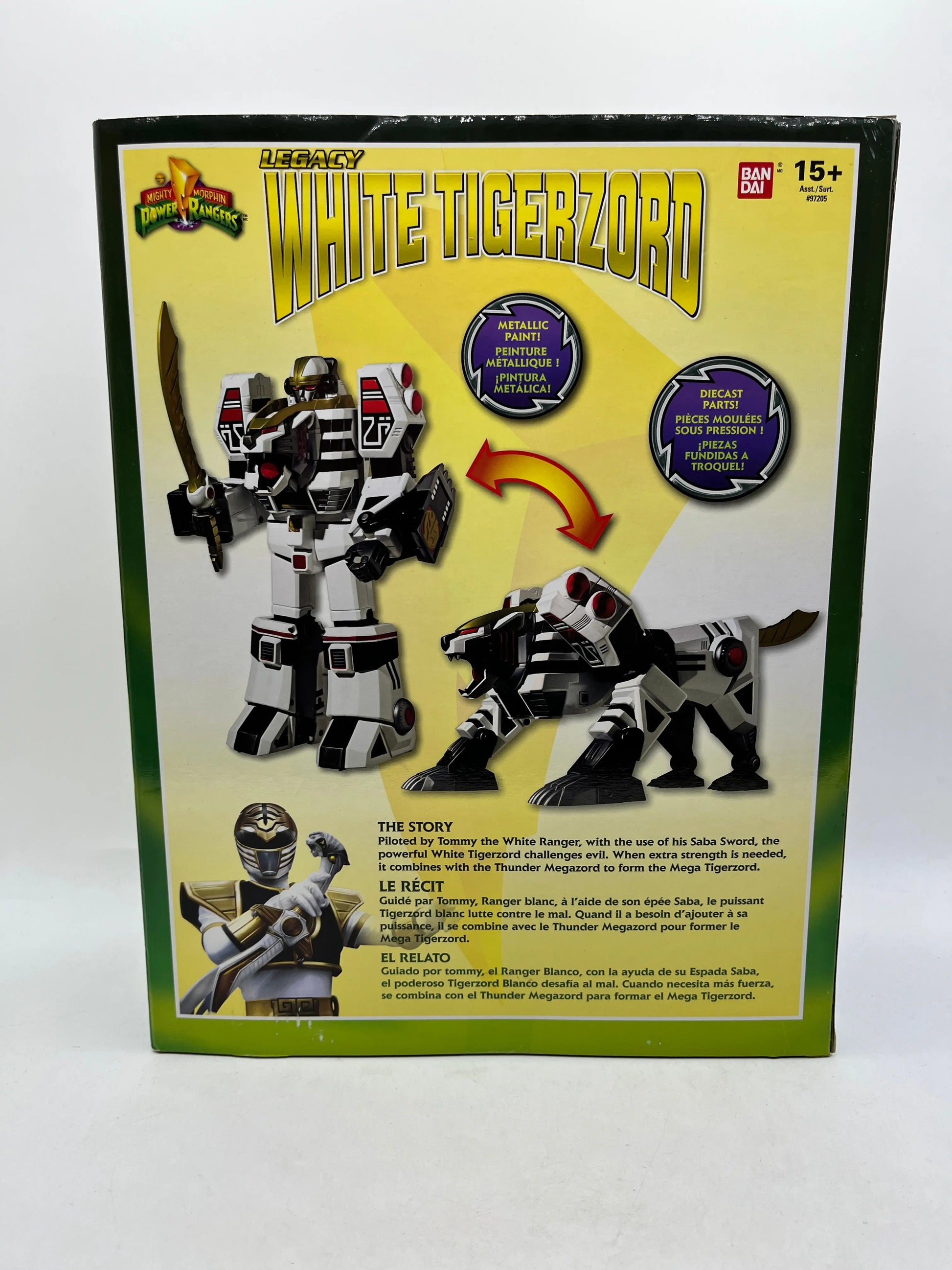 Power Rangers  White Tigerzord Action Figure - 97206 Complete (Open Box) FRENLY BRICKS - Open 7 Days