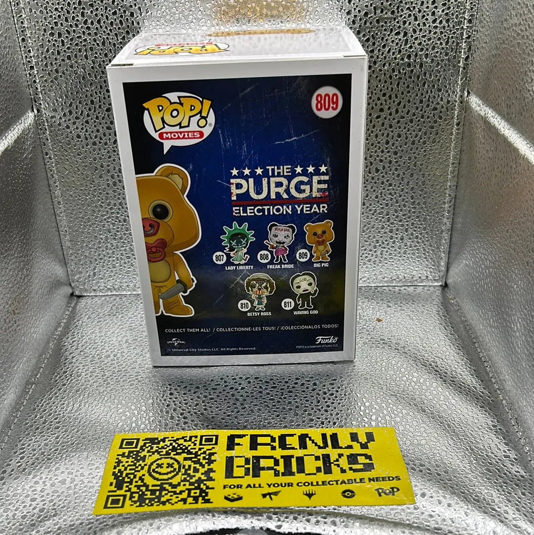 Pop Vinyl the Purge Election Year 809 Big Pig FRENLY BRICKS - Open 7 Days