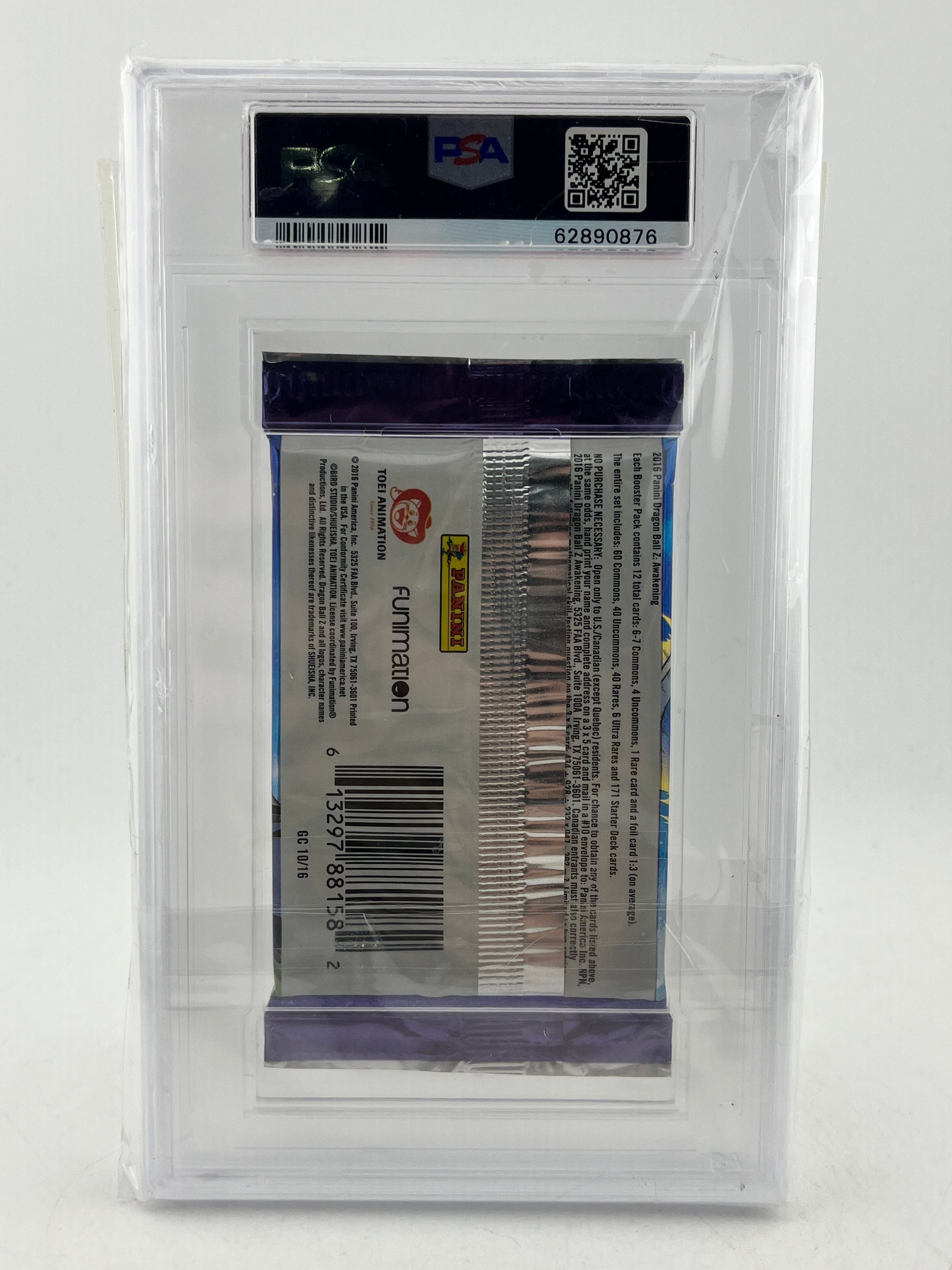 PSA 10 - Dragon Ball Z Panini Awakening Booster - 2016 Pack Sealed FRENLY BRICKS - Open 7 Days