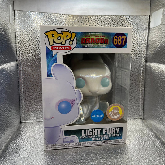 Light Fury (GLITTER) 687 ~ How to Train Your Dragon ~ Funko Pop Vinyl ~ Movies FRENLY BRICKS - Open 7 Days