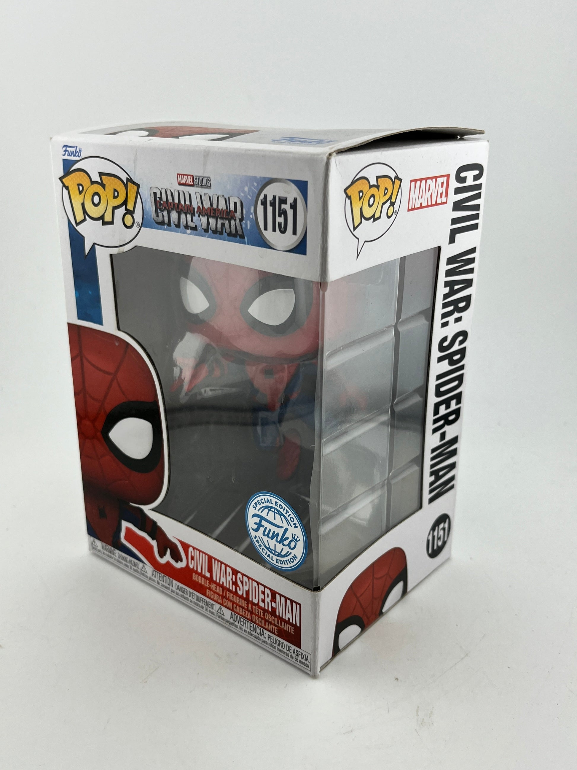 Funko POP! Marvel Civil War - Spider-Man #1151 - Special Edition FRENLY BRICKS - Open 7 Days