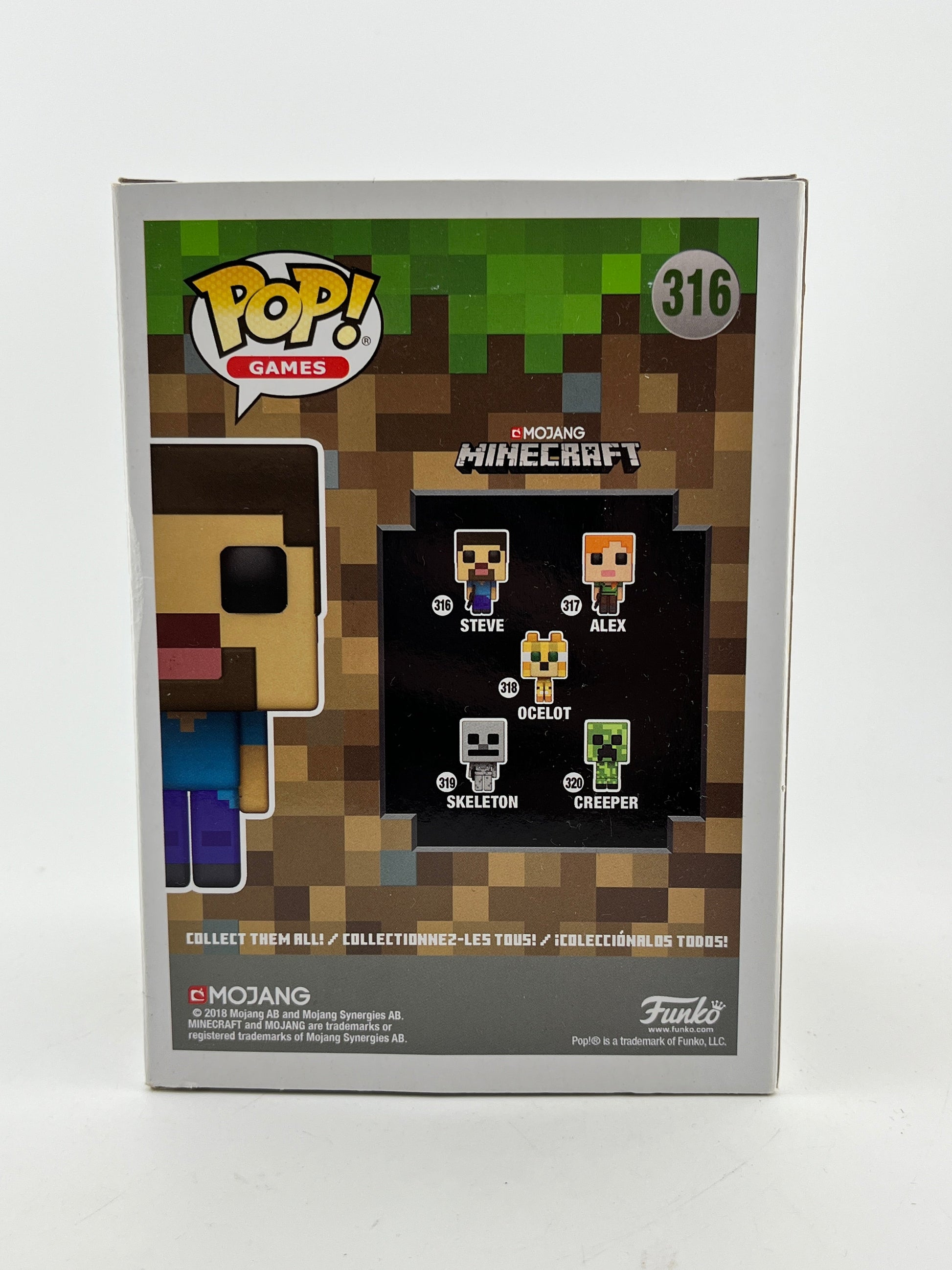 Funko POP! Games Mojang Minecraft - Steve #316 - Vinyl Collectable FRENLY BRICKS - Open 7 Days