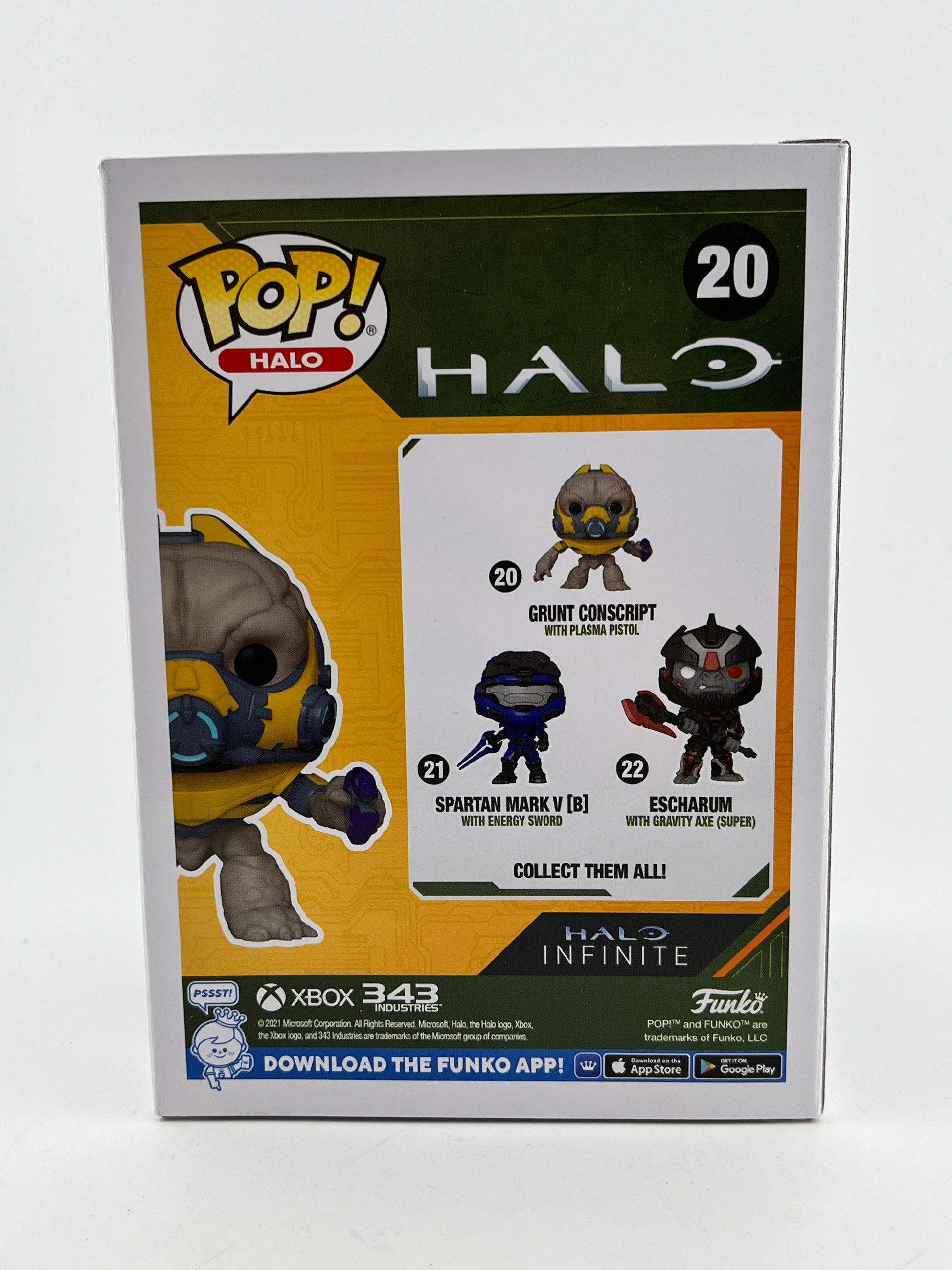 Funko POP! Halo - Grunt Conscript With Plasma Pistol #20 - Vinyl Collectable FRENLY BRICKS - Open 7 Days