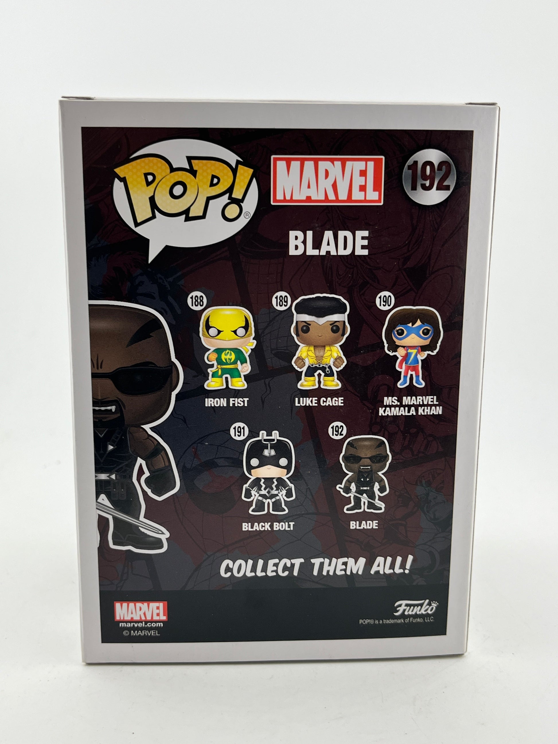 Funko POP! Marvel - Blade #192 - Vinyl Collectable FRENLY BRICKS - Open 7 Days