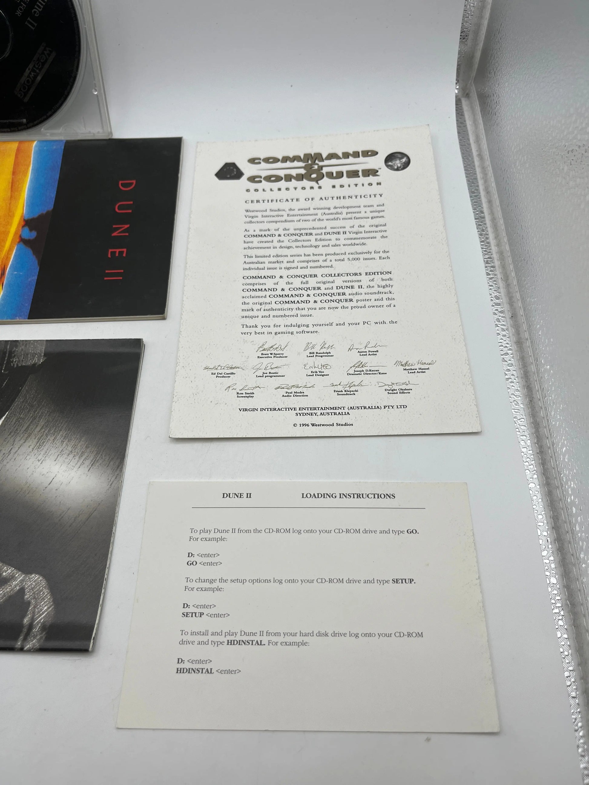 Command & Conquer Collectors Edition (Dune II) PC game Original 96 Vintage CDROM FRENLY BRICKS - Open 7 Days