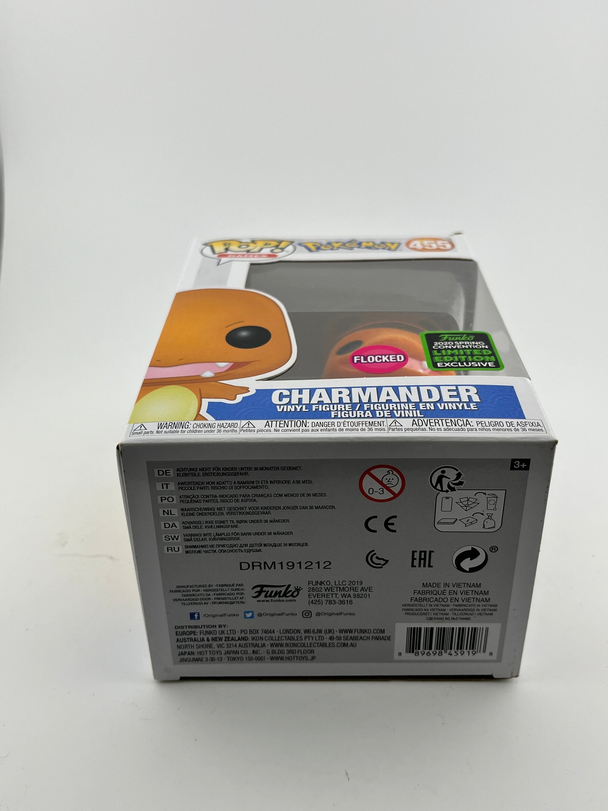 Funko POP! Pokémon - Charmander #455 - Flocked Spring Convention Limited Edition FRENLY BRICKS - Open 7 Days