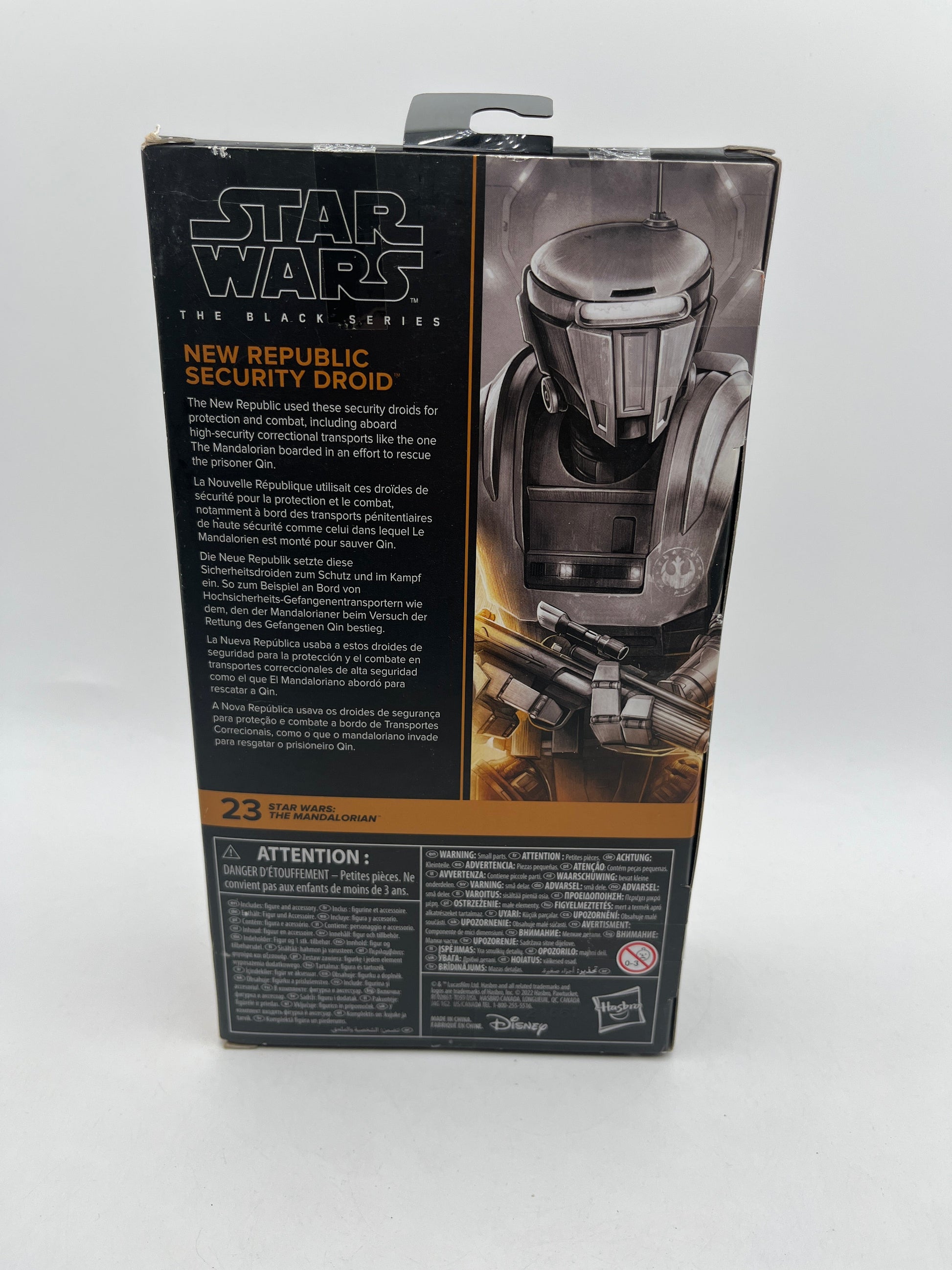 Hasbro Star Wars The Black Series Mandalorian New Republic Security Droid 6" Fig FRENLY BRICKS - Open 7 Days