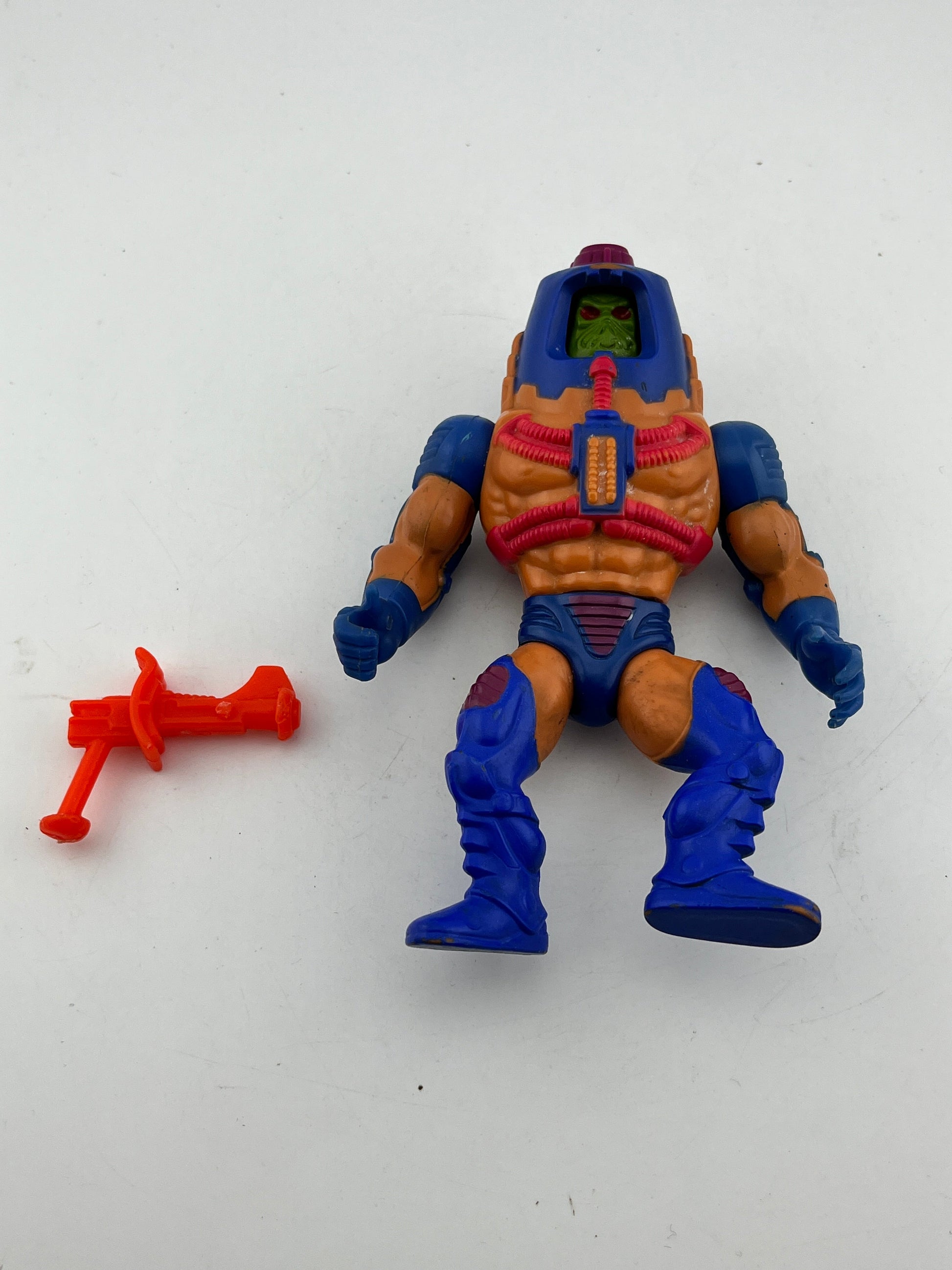 1982 Masters Of The Universe MAN-E-FACES - He-Man MOTU Figure - Complete FRENLY BRICKS - Open 7 Days