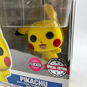 Funko POP! Games Pokémon Pikachu #553 - Flocked - Special Edition FRENLY BRICKS - Open 7 Days