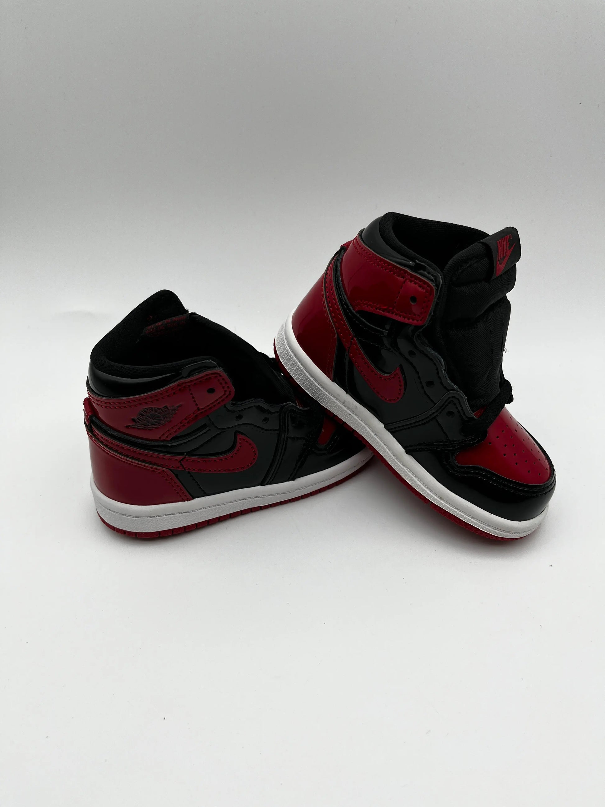 Jordan 1 Retro High OG Patent Bred Toddler (TD) Size 6C AQ2665-063 FRENLY BRICKS - Open 7 Days