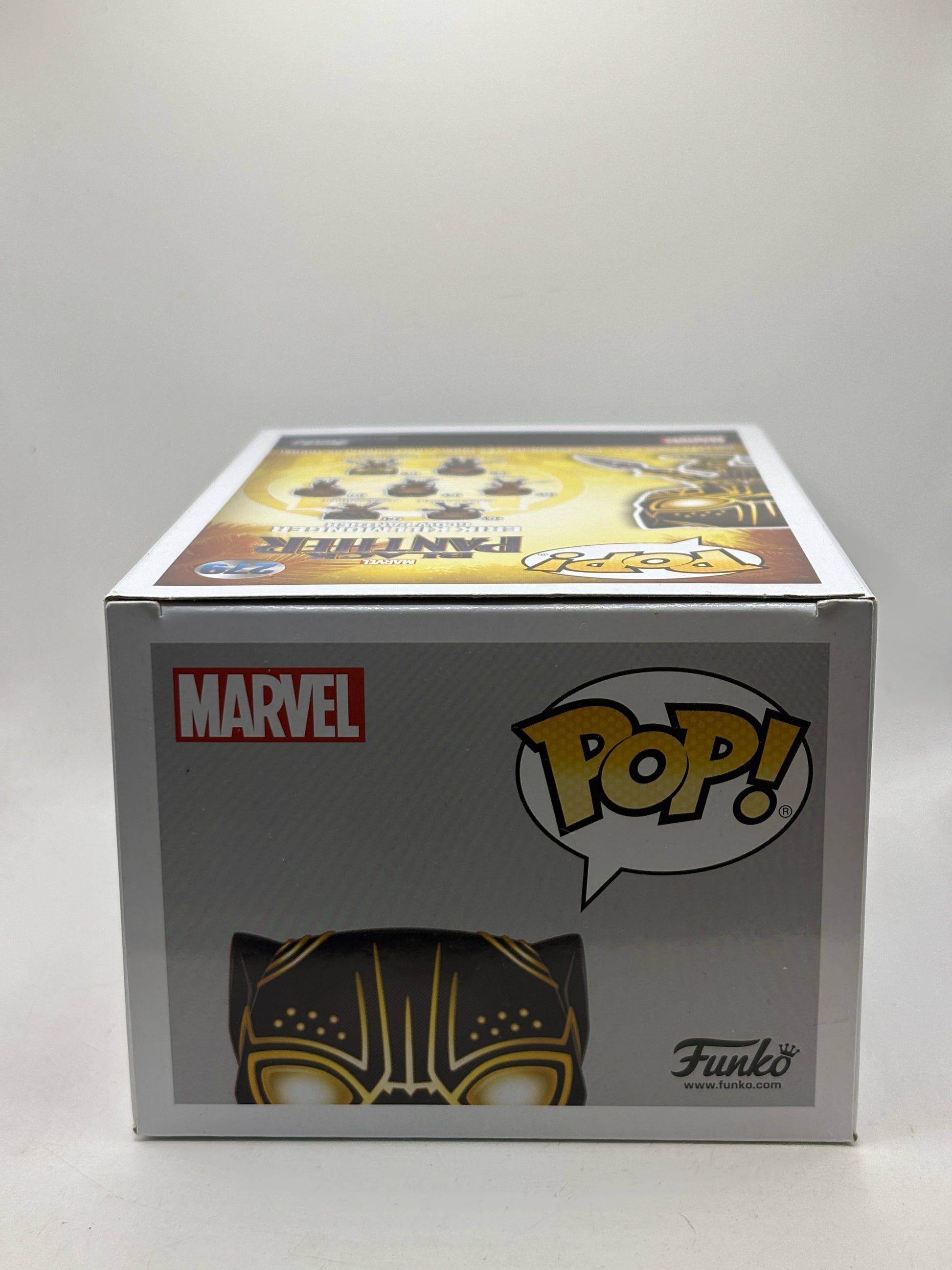 Funko POP! Marvel Black Panther #279 Erik Killmonger Glow Panther Bobble-Head Glow in the Dark - Box DMG — top image 5