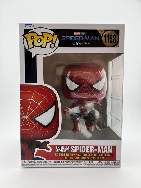 Funko POP! Marvel Spider-Man No Way Home - Friendly Neighbourhood Spider-Man #1158 FRENLY BRICKS - Open 7 Days