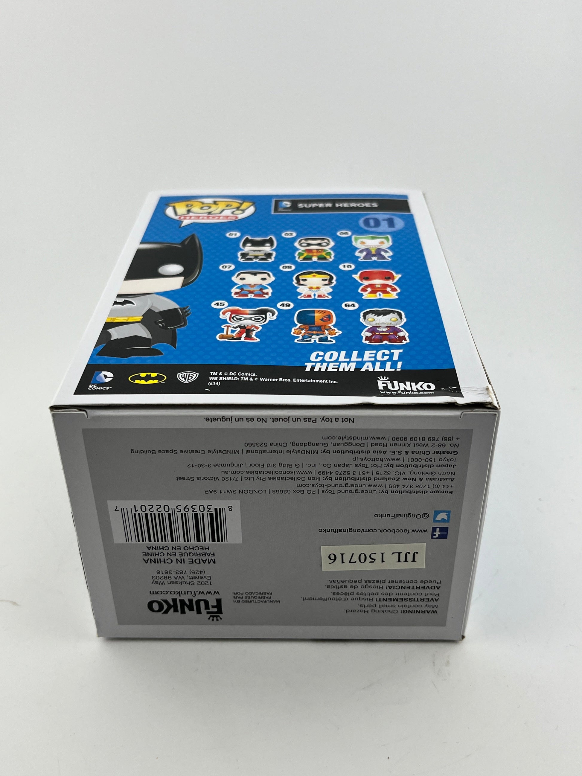 Funko POP! Heroes Dc Super Heroes - Batman #01 - Limited Edition Chase *Damaged See Photos* FRENLY BRICKS - Open 7 Days