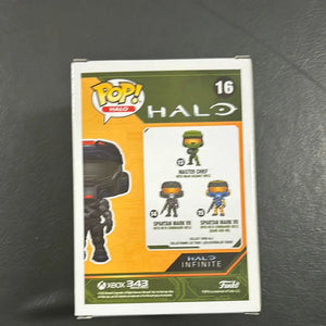 FUNKO POP VINYL HALO SPARTAN MARK VII WITH SHOCK RIFLE #16 FRENLY BRICKS - Open 7 Days