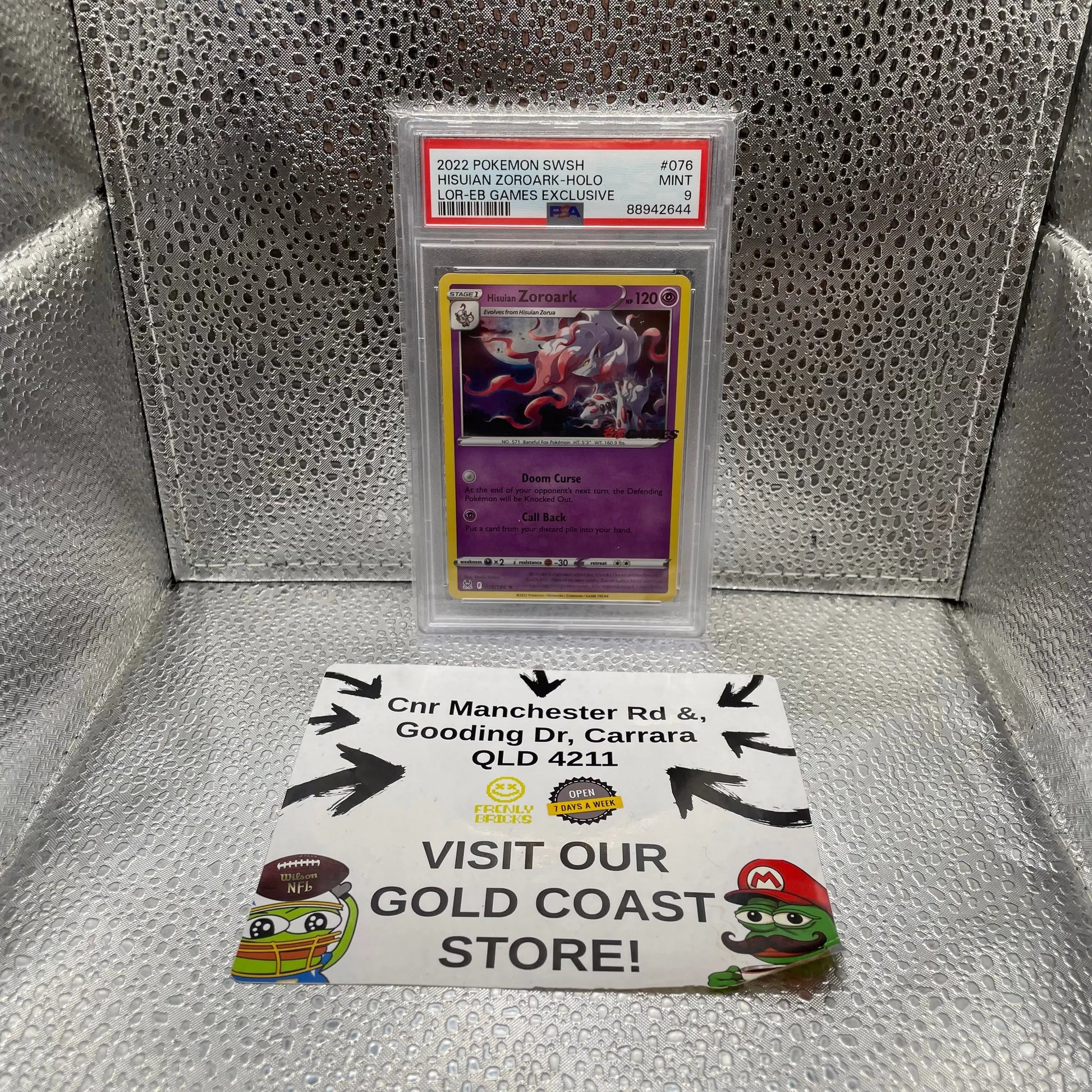 2022 Pokémon Hisuian Zoroark Holo EB Exclusive PSA 9 Mint Graded TCG FRENLY BRICKS - Open 7 Days