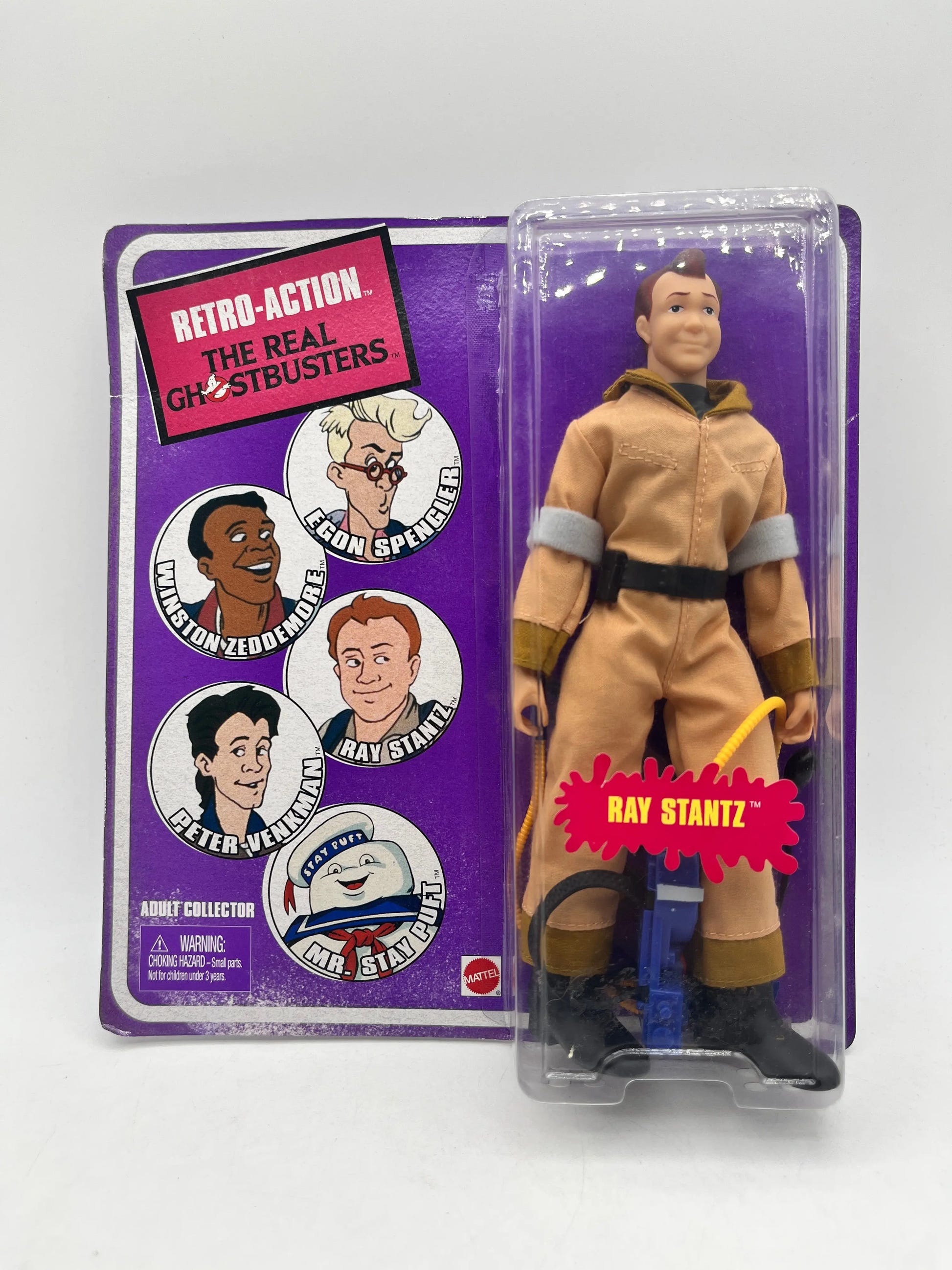 Retro- Action The Real Ghostbusters - Ray Stantz - Mattel - Sealed FRENLY BRICKS - Open 7 Days image 1