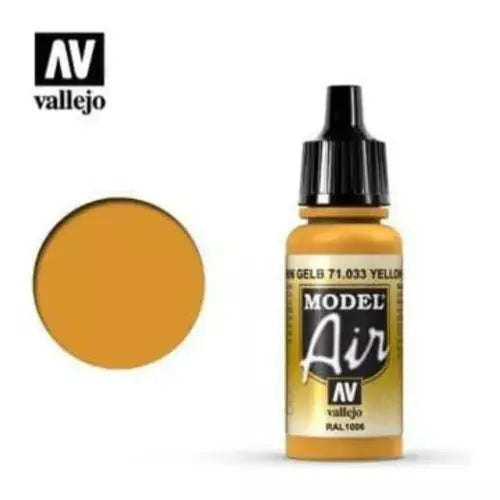 Vallejo Model Air 18ml - 71.033 Yellow Ochre FRENLY BRICKS - Open 7 Days