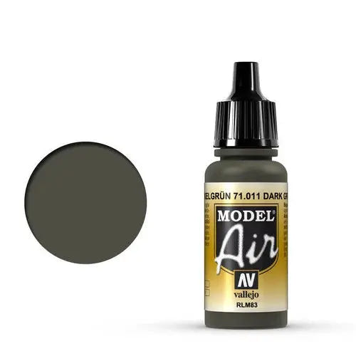 Vallejo Model Air 18ml - 71.011 Dark Green RLM83