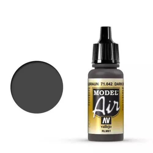 Vallejo Model Air 18ml - 71.042 Dark Brown RLM61