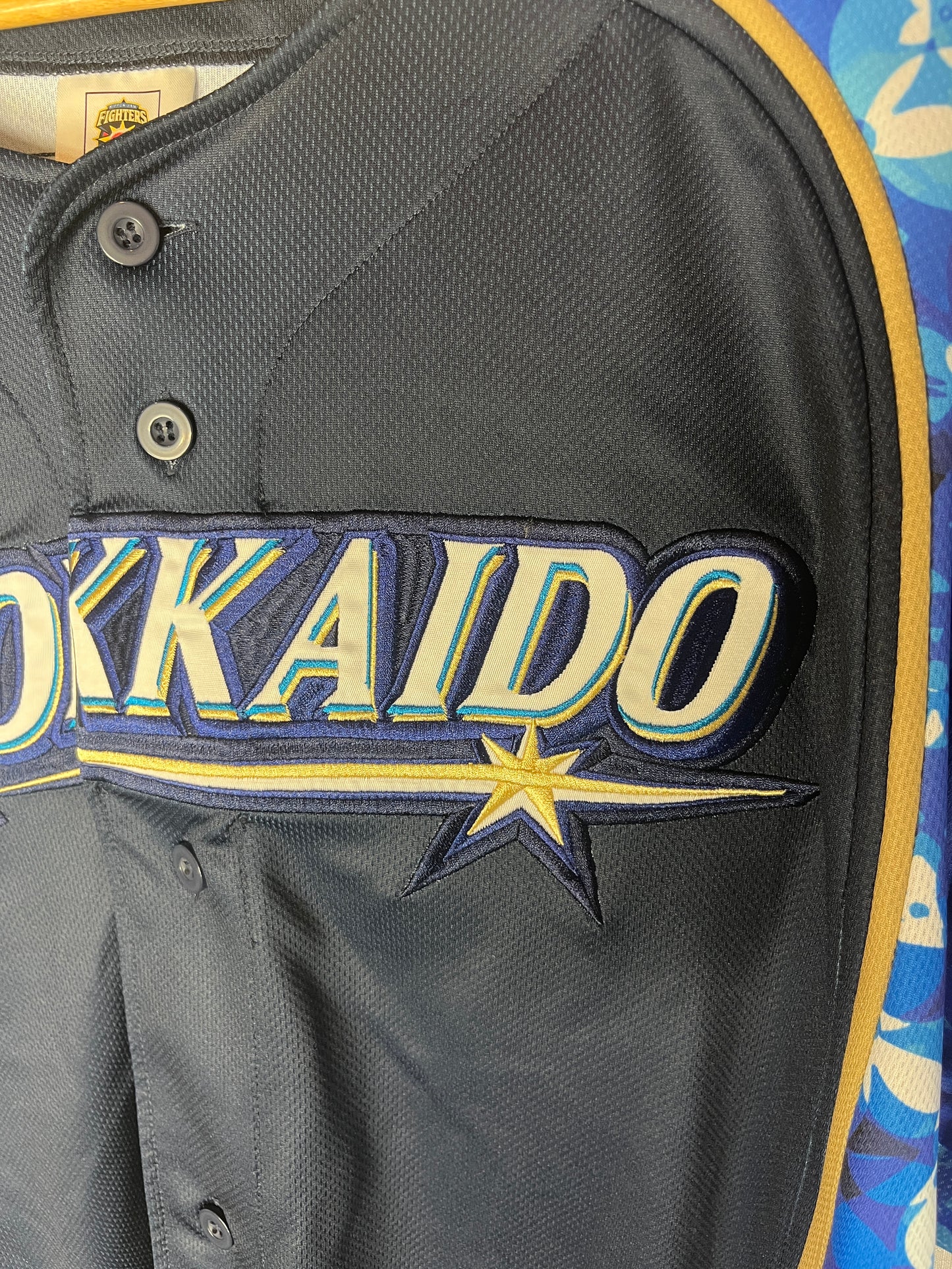 Nippon Baseball Hokkaido Fighters “Nakata #6” Flower Blue Jersey XLarge