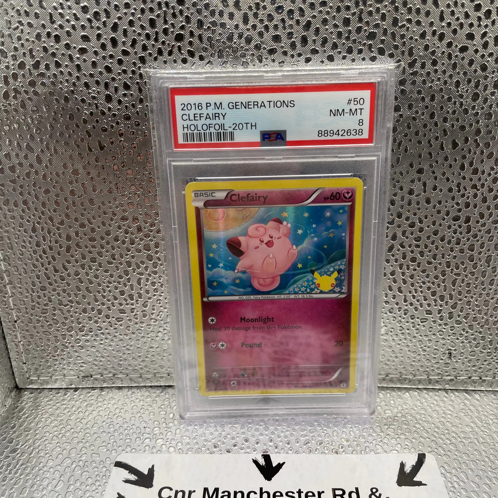 Cleary Generations 2016 Holofoil 20th #50 NM-MT PSA 8 Pokémon TCG FRENLY BRICKS - Open 7 Days