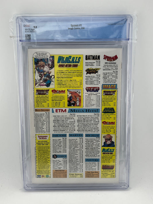 Spawn #1 Graded CGC 9.0 - Todd Mcfarlane 5/92 FRENLY BRICKS - Open 7 Days