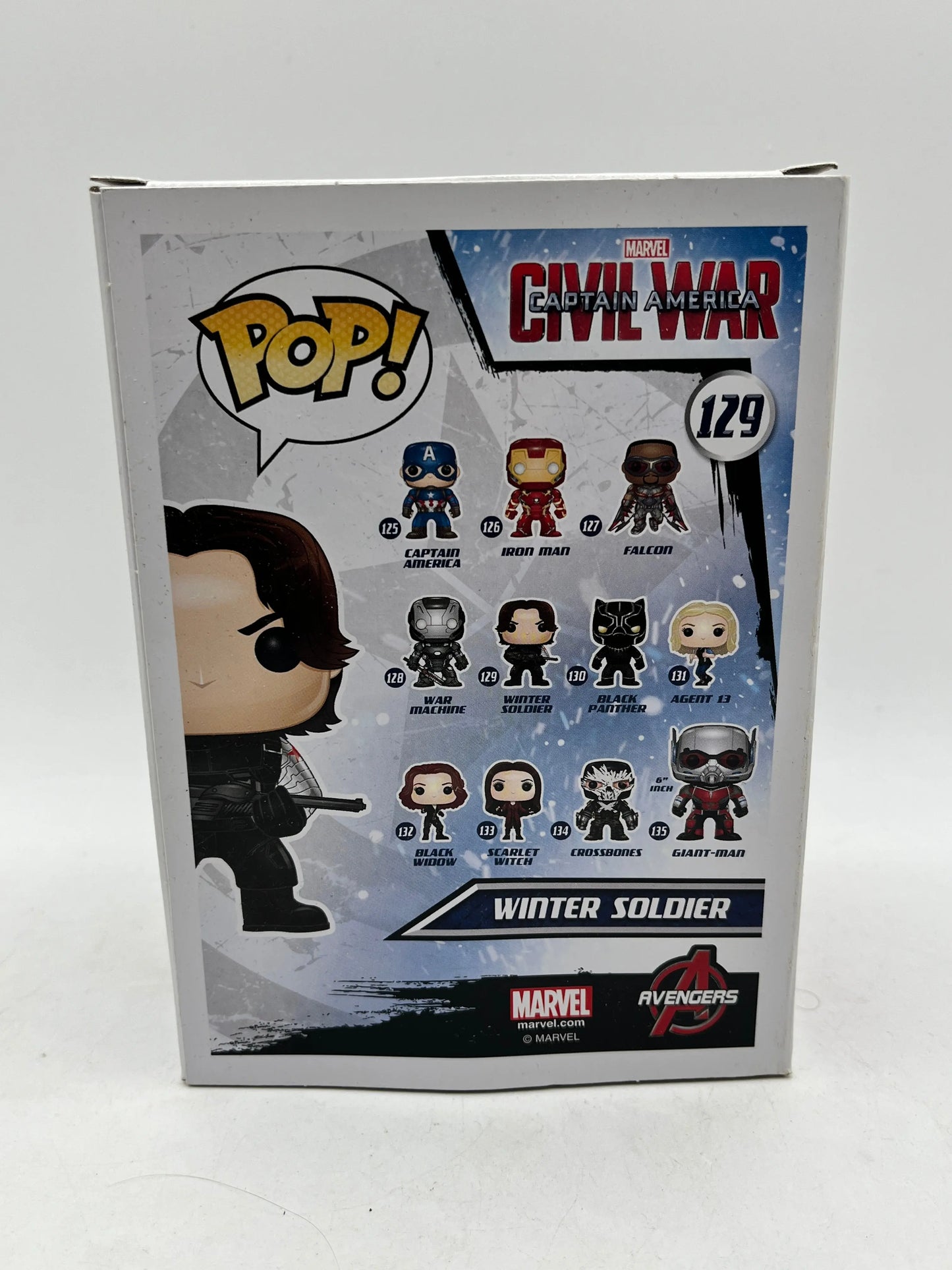 Funko POP! Marvel Civil War - Winter Solider #129 - Vinyl Collectable FRENLY BRICKS - Open 7 Days