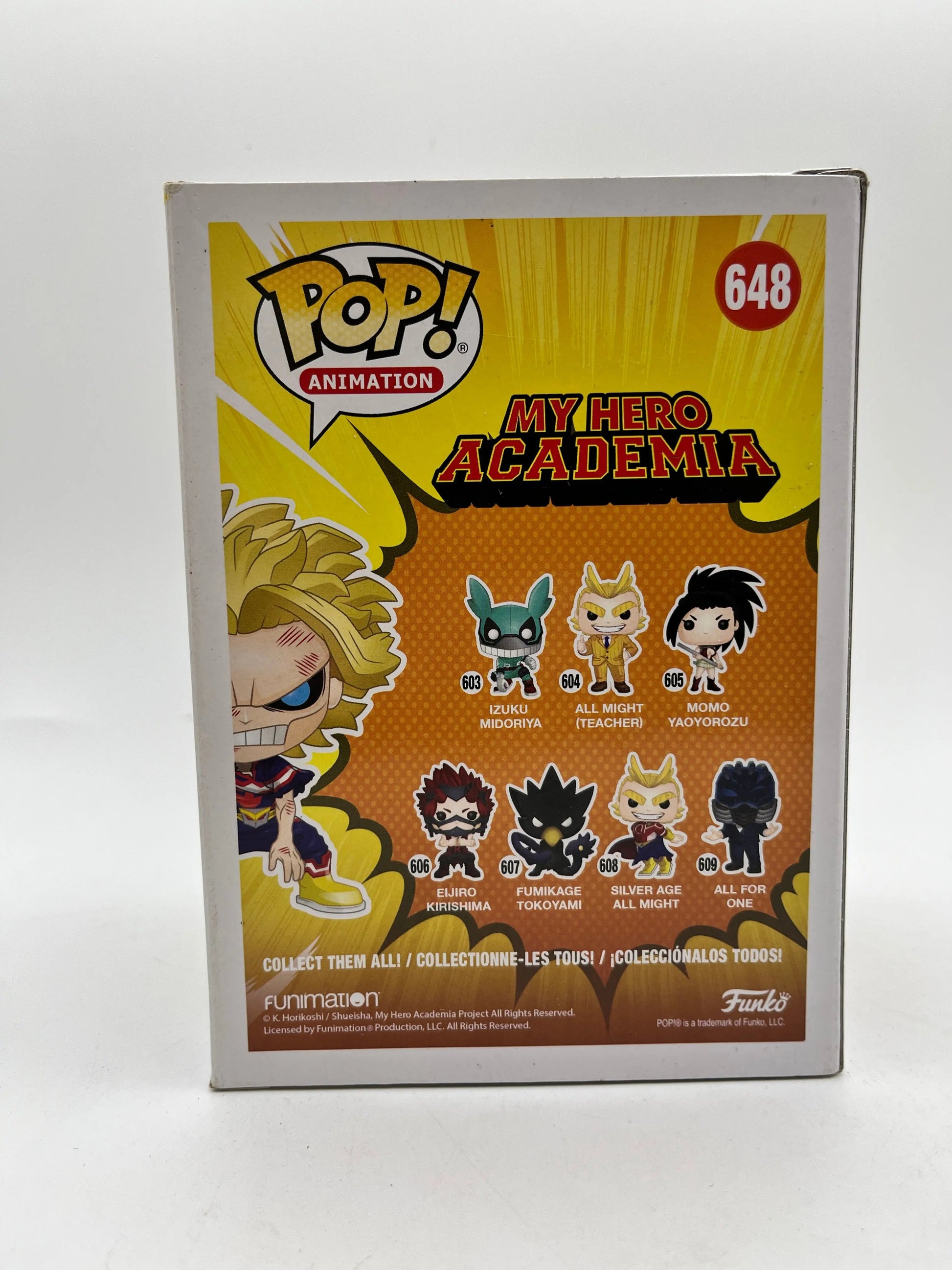 Funko POP! Animation My Hero Academia All Might (Weakened) #648 - Vinyl Collectable FRENLY BRICKS - Open 7 Days