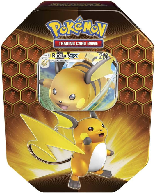 Pokemon TCG: Sun & Moon Hidden Fates - Raichu-GX Collector's Tin FRENLY BRICKS - Open 7 Days