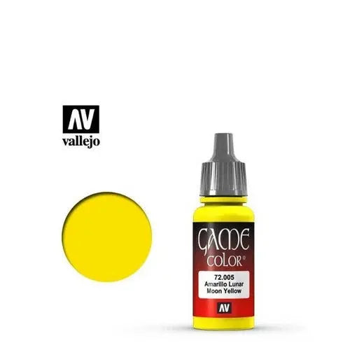 Vallejo Game Colour Acrylic Paint 17ml - 72.005 Moon Yellow FRENLY BRICKS - Open 7 Days