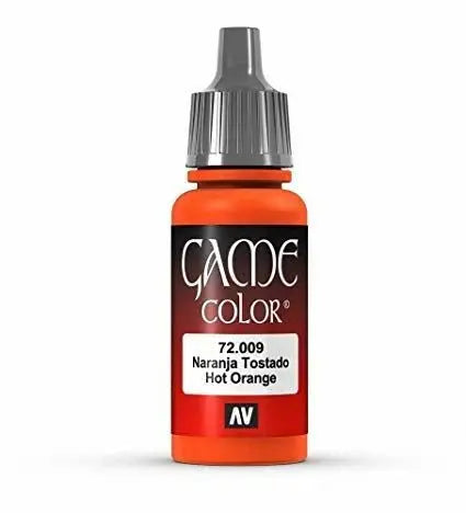Vallejo Game Colour Acrylic Paint 17ml - 72.009 Hot Orange FRENLY BRICKS - Open 7 Days