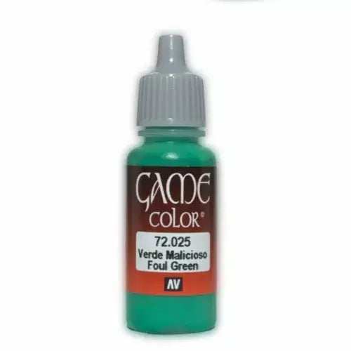 Vallejo Game Colour Acrylic Paint 17ml - 72.025 Foul Green FRENLY BRICKS - Open 7 Days