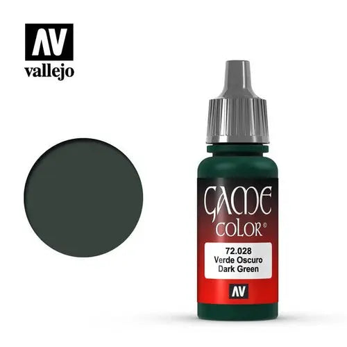 Vallejo Game Colour Acrylic Paint 17ml - 72.028 Dark Green FRENLY BRICKS - Open 7 Days