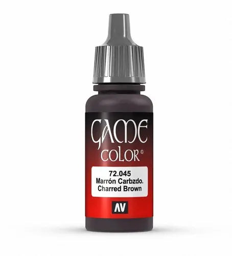 Vallejo Game Colour Acrylic Paint 17ml - 72.045 Charred Brown FRENLY BRICKS - Open 7 Days