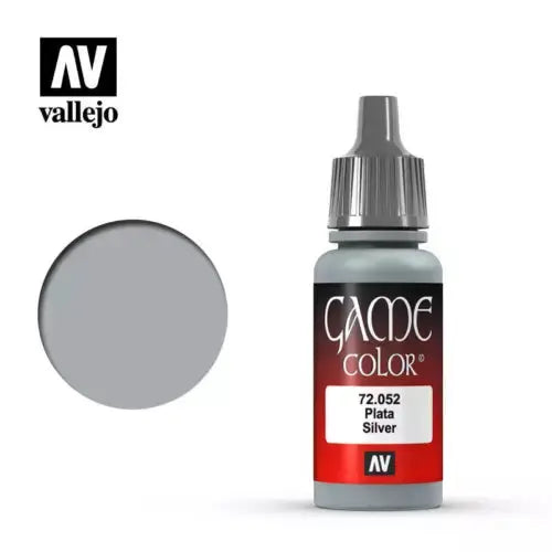 Vallejo Game Colour Acrylic Paint 17ml - 72.052 Silver FRENLY BRICKS - Open 7 Days
