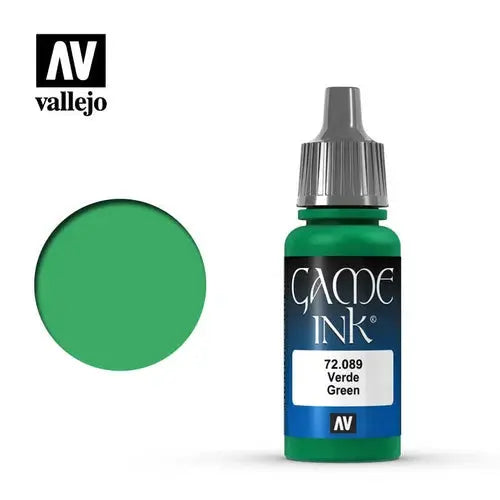 Vallejo Game Colour Fantasy Game Ink 17ml - 72.089 Green FRENLY BRICKS - Open 7 Days