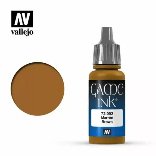 Vallejo Game Colour Fantasy Game Ink 17ml - 72.092 Brown FRENLY BRICKS - Open 7 Days
