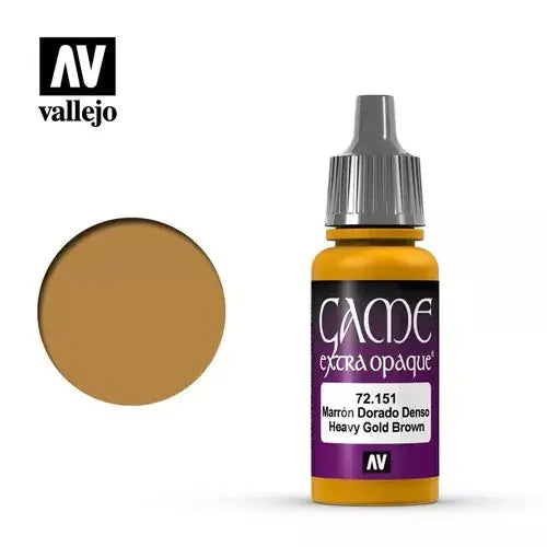 Vallejo Game Colour Fantasy Extra Opaque 17ml - 72.151 Heavy Gold Brown FRENLY BRICKS - Open 7 Days