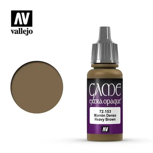 Vallejo Game Colour Fantasy Extra Opaque 17ml - 72.153 Heavy Brown FRENLY BRICKS - Open 7 Days
