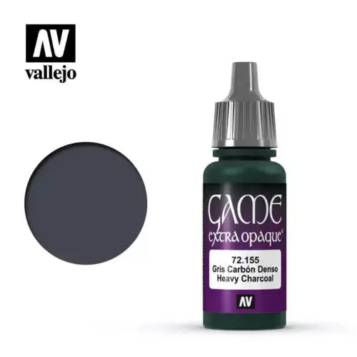 Vallejo Game Colour Fantasy Extra Opaque 17ml - 72.155 Heavy Charcoal FRENLY BRICKS - Open 7 Days