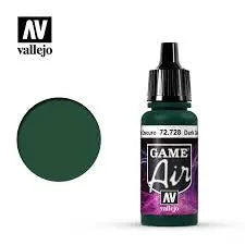 Vallejo Fantasy Colours Game Air 17ml - 72.728 Dark Green FRENLY BRICKS - Open 7 Days