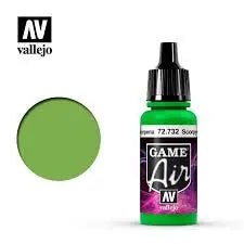 Vallejo Fantasy Colours Game Air 17ml - 72.732 Scorpy Green FRENLY BRICKS - Open 7 Days